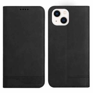 For iPhone 14 Strong Magnetic Leather Case mini(Black)