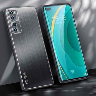 For Huawei nova 7 Pro 5G Brushed Texture Shockproof Phone Case(Black)