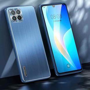 For Huawei nova 8 SE Brushed Texture Shockproof Phone Case(Navy Blue)