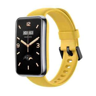 For Xiaomi Mi Band 7 Pro Solid Color TPU Watch Band(Yellow)