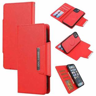 For iPhone 14 Plus Separable Magnetic Leather Case (Red)