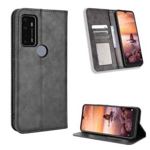 For AT&T Fusion 5G Magnetic Buckle Retro Texture Leather Phone Case(Black)