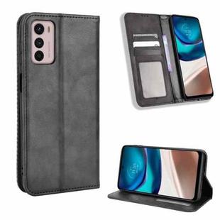 For Motorola Moto G42 Magnetic Buckle Retro Texture Leather Phone Case(Black)