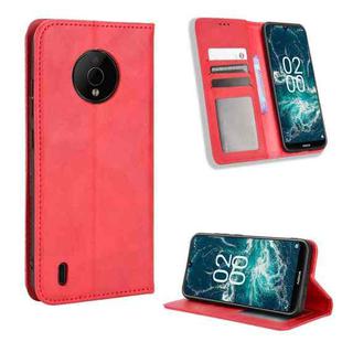 For Nokia C200 Magnetic Buckle Retro Texture Leather Phone Case(Red)