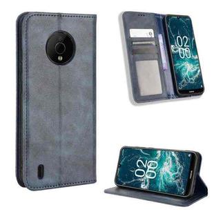 For Nokia C200 Magnetic Buckle Retro Texture Leather Phone Case(Blue)