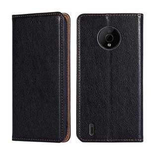 For Nokia C200 Gloss Oil Solid Color Magnetic Flip Leather Phone Case(Black)