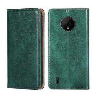 For Nokia C200 Gloss Oil Solid Color Magnetic Flip Leather Phone Case(Green)