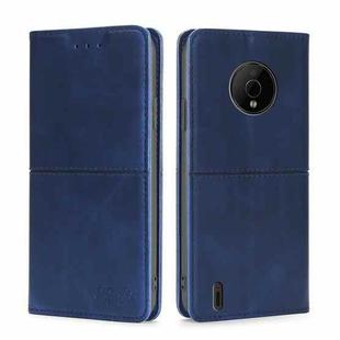 For Nokia C200 Cow Texture Magnetic Horizontal Flip Leather Phone Case(Blue)