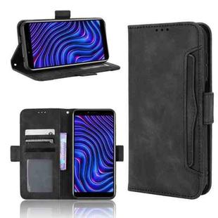 For BLU C5 Max 2022 Skin Feel Calf Texture Card Slots Leather Phone Case(Black)