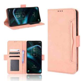 For TCL Stylus 5G Skin Feel Calf Texture Card Slots Leather Phone Case(Pink)