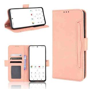 For TONE E22 Skin Feel Calf Texture Card Slots Leather Phone Case(Pink)