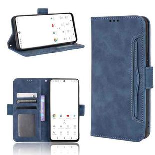 For TONE E22 Skin Feel Calf Texture Card Slots Leather Phone Case(Blue)