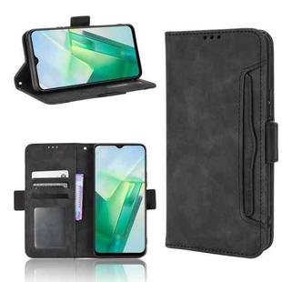 For vivo T2X 5G Skin Feel Calf Texture Card Slots Leather Phone Case(Black)