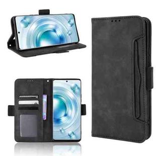 For vivo X80 5G Skin Feel Calf Texture Card Slots Leather Phone Case(Black)