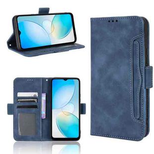 For Infinix Hot 12i Skin Feel Calf Texture Card Slots Leather Phone Case(Blue)