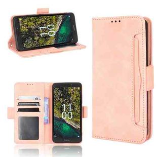 For Nokia C100 Skin Feel Calf Texture Card Slots Leather Phone Case(Pink)