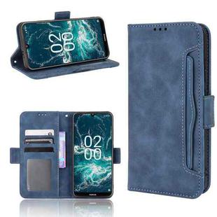 For Nokia C200 Skin Feel Calf Texture Card Slots Leather Phone Case(Blue)