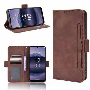 For Nokia G11 Plus Skin Feel Calf Texture Card Slots Leather Phone Case(Brown)