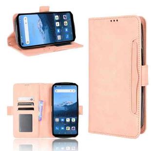 For Oukitel WP16 Skin Feel Calf Texture Card Slots Leather Phone Case(Pink)