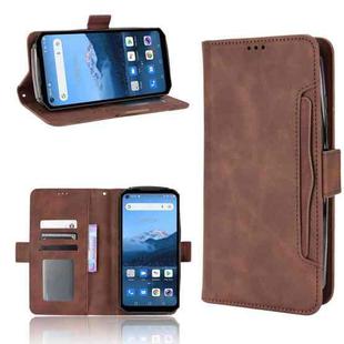 For Oukitel WP16 Skin Feel Calf Texture Card Slots Leather Phone Case(Brown)