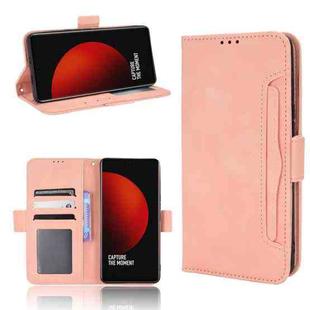 For Xiaomi 12S Ultra Skin Feel Calf Texture Card Slots Leather Phone Case(Pink)