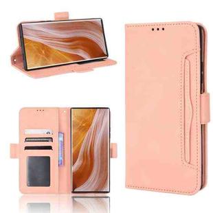 For ZTE Axon 40 Ultra Skin Feel Calf Texture Card Slots Leather Phone Case(Pink)