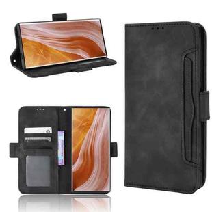 For ZTE Axon 40 Ultra Skin Feel Calf Texture Card Slots Leather Phone Case(Black)