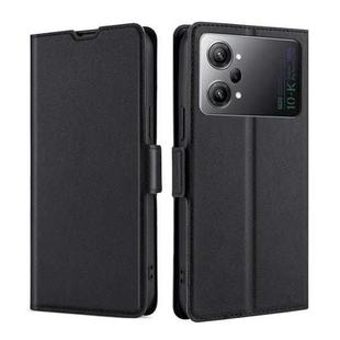 For OPPO K10 Pro 5G Ultra-thin Voltage Side Buckle Horizontal Flip Leather Phone Case(Black)