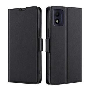 For Alcatel 1B 2022 Ultra-thin Voltage Side Buckle Horizontal Flip Leather Phone Case(Black)