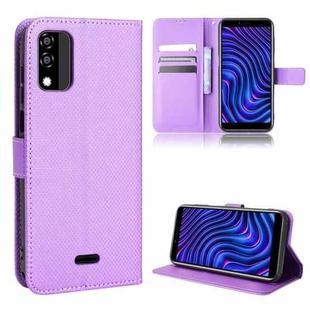 For BLU C5 Max 2022 Diamond Texture Leather Phone Case(Purple)