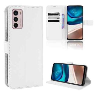 For Motorola Moto G42 Diamond Texture Leather Phone Case(White)
