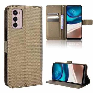 For Motorola Moto G42 Diamond Texture Leather Phone Case(Brown)