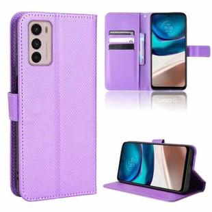 For Motorola Moto G42 Diamond Texture Leather Phone Case(Purple)