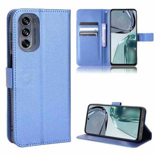 For Motorola Moto G62 5G Diamond Texture Leather Phone Case(Blue)