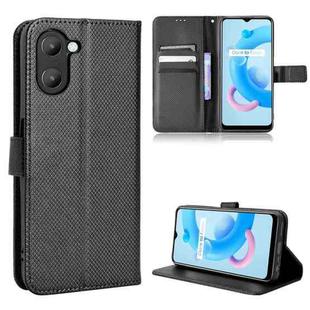 For Realme V20 5G Diamond Texture Leather Phone Case(Black)