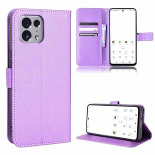 For TONE E22 Diamond Texture Leather Phone Case(Purple)