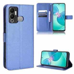For Infinix Hot 12 Play Diamond Texture Leather Phone Case(Blue)