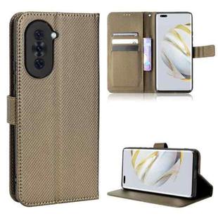 For Huawei nova 10 Diamond Texture Leather Phone Case(Brown)