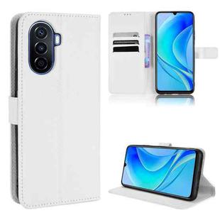 For Huawei nova Y70 / nova Y70 Plus Diamond Texture Leather Phone Case(White)