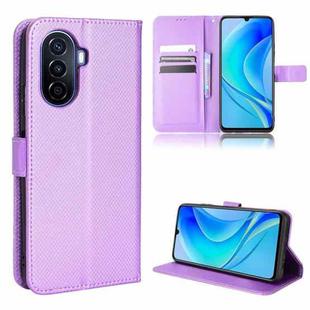 For Huawei nova Y70 / nova Y70 Plus Diamond Texture Leather Phone Case(Purple)