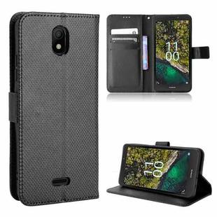 For Nokia C100 Diamond Texture Leather Phone Case(Black)