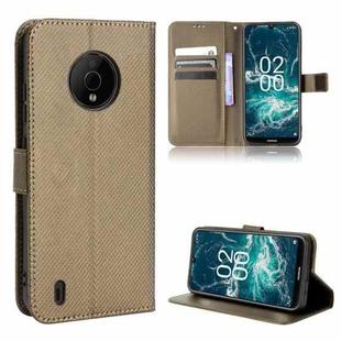 For Nokia C200 Diamond Texture Leather Phone Case(Brown)