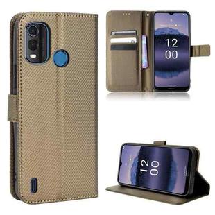 For Nokia G11 Plus Diamond Texture Leather Phone Case(Brown)