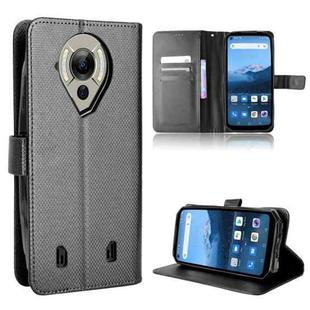 For Oukitel WP16 Diamond Texture Leather Phone Case(Black)