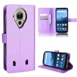 For Oukitel WP16 Diamond Texture Leather Phone Case(Purple)