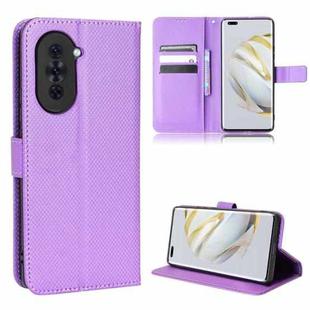 For Huawei nova 10 Pro Diamond Texture Leather Phone Case(Purple)