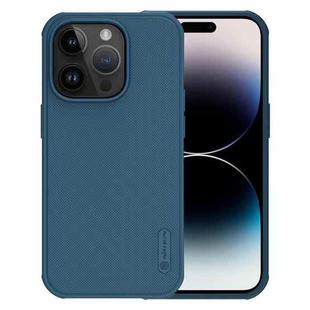 For iPhone 14 Pro Max NILLKIN Frosted Shield Pro PC + TPU Phone Case (Blue)