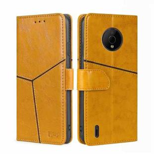For Nokia C200 Geometric Stitching Horizontal Flip Leather Phone Case(Yellow)