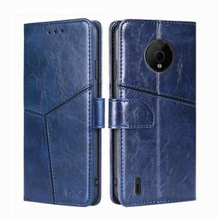 For Nokia C200 Geometric Stitching Horizontal Flip Leather Phone Case(Blue)