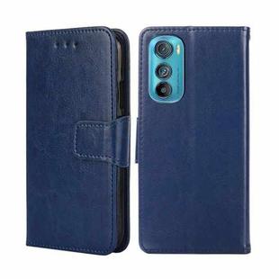 For Motorola Edge 30 Crystal Texture Leather Phone Case(Royal Blue)